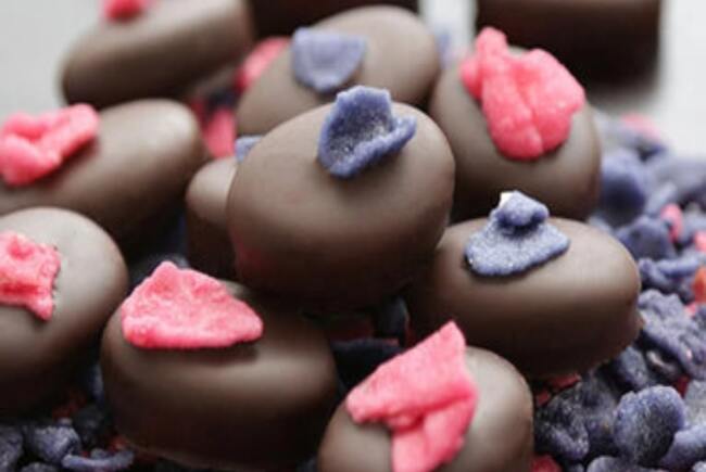 Close up of Rose and Violet creams